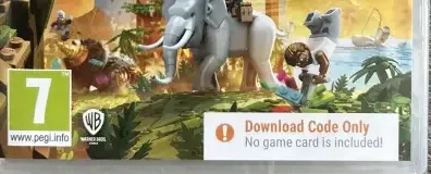 LEGO Worlds, the PEGI square on its front