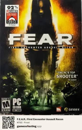 F.E.A.R.: First Encounter Assault Recon Computer, NTSC box front