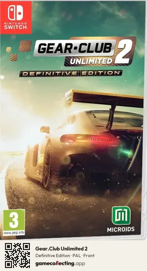 Gear.Club Unlimited 2 Nintendo Switch, PAL box front