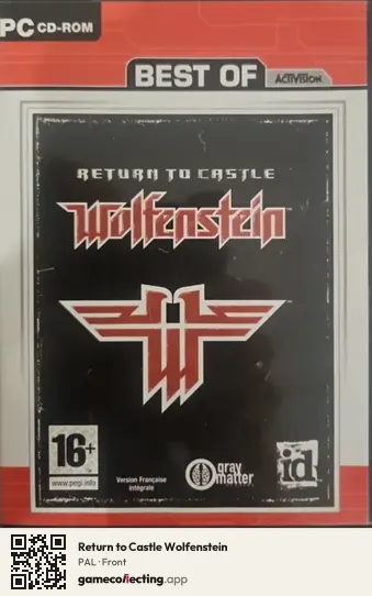 Return to Castle Wolfenstein Computer, PAL box front