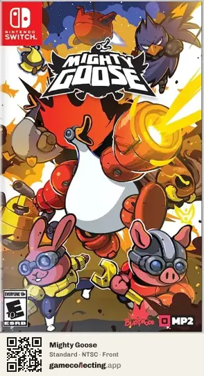 Mighty Goose Nintendo Switch, NTSC box front