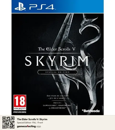 The Elder Scrolls V: Skyrim PlayStation 4, PAL box front