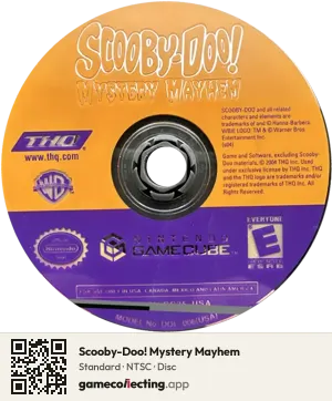 Scooby-Doo! Mystery Mayhem Nintendo GameCube, NTSC disc