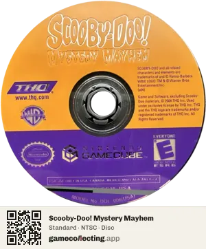 Scooby-Doo! Mystery Mayhem Nintendo GameCube, NTSC disc