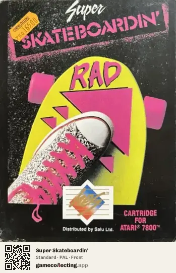 Super Skateboardin' Atari 7800, PAL box front