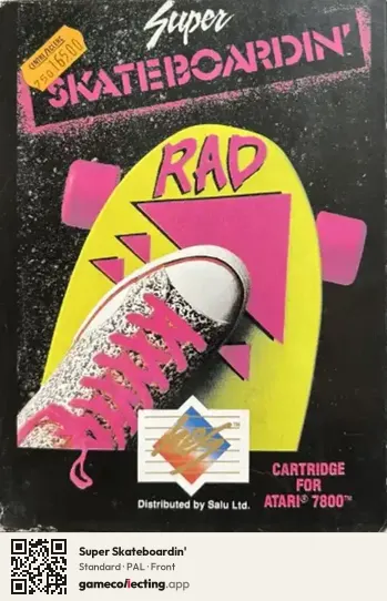 Super Skateboardin' Atari 7800, PAL box front
