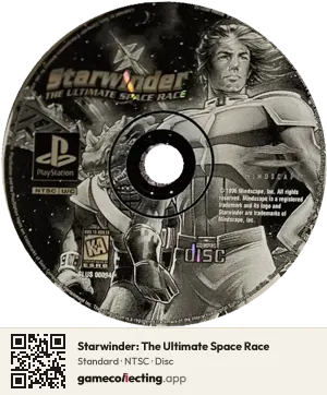 Starwinder: The Ultimate Space Race PlayStation, NTSC disc