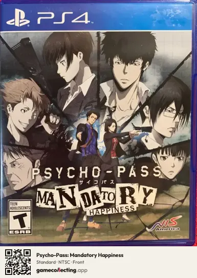 Psycho-Pass: Mandatory Happiness PlayStation 4, NTSC box front
