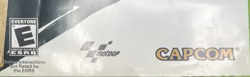 MotoGP 08, the ESRB box on its front