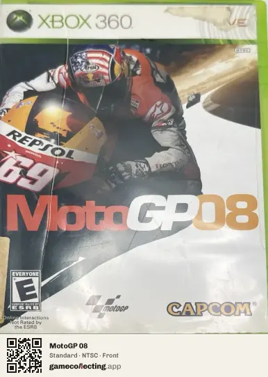 MotoGP 08 Xbox 360, NTSC box front