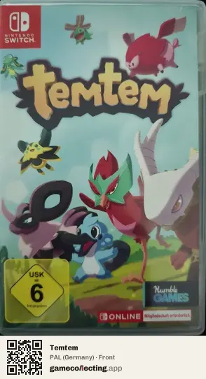 Temtem Nintendo Switch, Germany box front