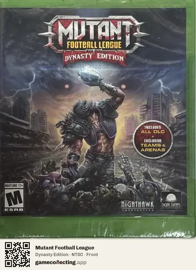 Mutant Football League Xbox One, NTSC box front