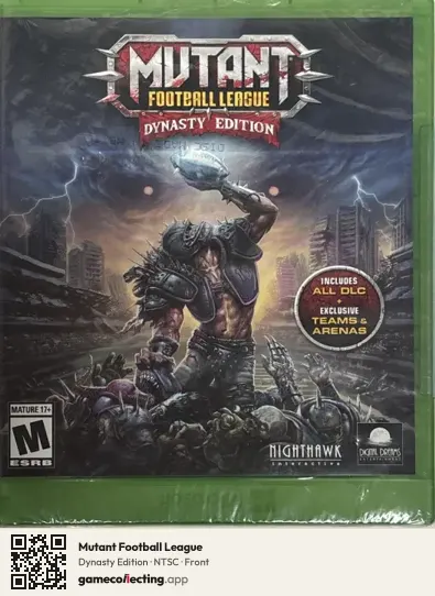 Mutant Football League Xbox One, NTSC box front