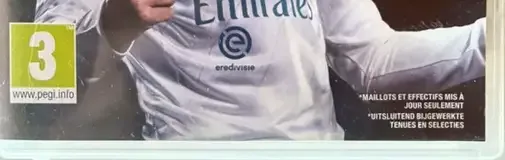 FIFA 18, the PEGI square on its front
