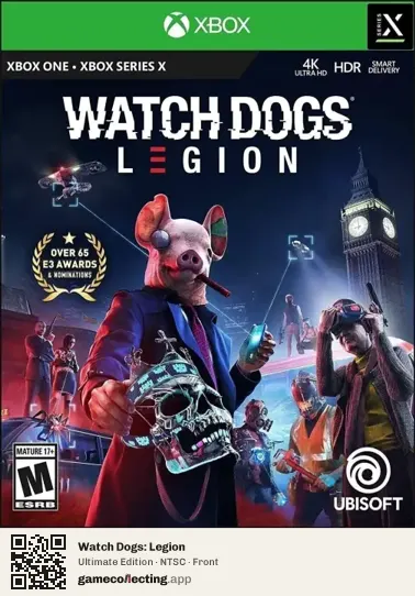 Watch Dogs: Legion Xbox One, NTSC box front