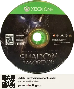 Middle-earth: Shadow of Mordor Xbox One, NTSC disc