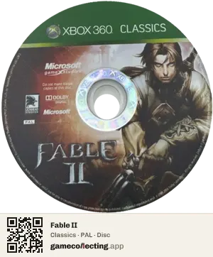 Fable II Xbox 360, PAL disc