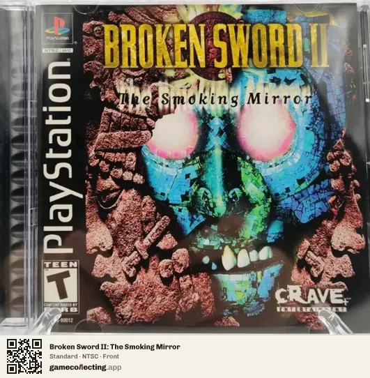 Broken Sword II: The Smoking Mirror PlayStation, NTSC box front