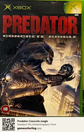 Predator: Concrete Jungle Xbox, United Kingdom box front