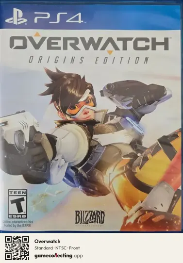 Overwatch PlayStation 4, NTSC box front