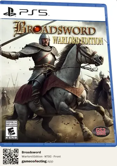 Broadsword PlayStation 5, NTSC box front
