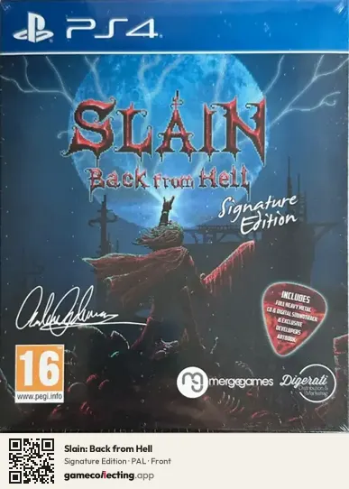 Slain: Back from Hell PlayStation 4, PAL box front