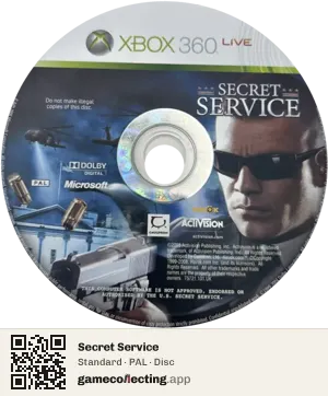 Secret Service Xbox 360, PAL disc