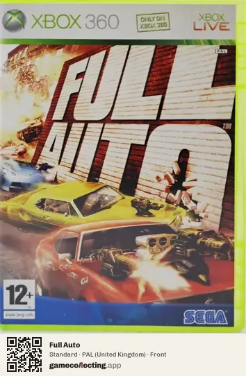 Full Auto Xbox 360, United Kingdom box front