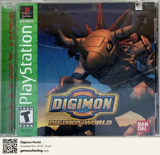 Digimon World PlayStation, NTSC box front