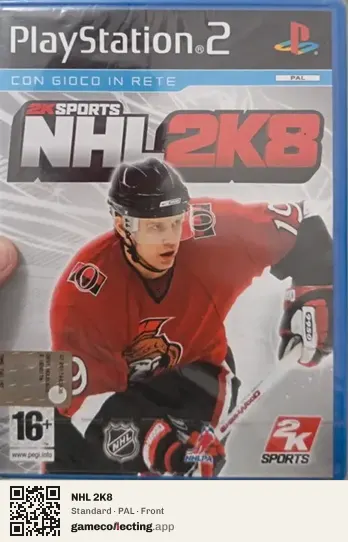 NHL 2K8 PlayStation 2, PAL box front