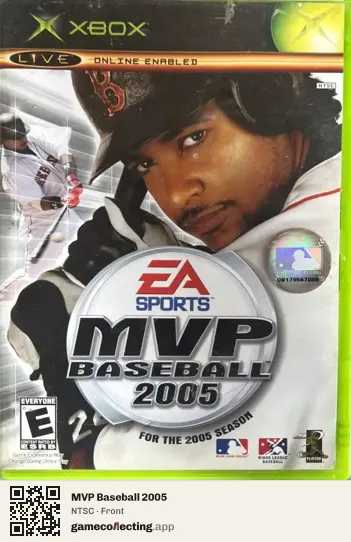 MVP Baseball 2005 Xbox, NTSC box front
