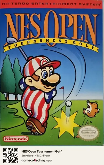 NES Open Tournament Golf Nintendo Entertainment System, NTSC box front