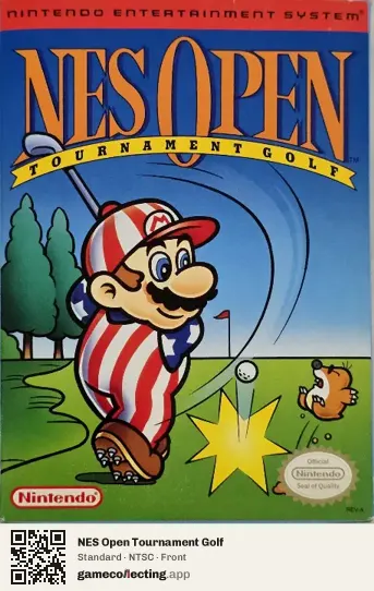 NES Open Tournament Golf Nintendo Entertainment System, NTSC box front