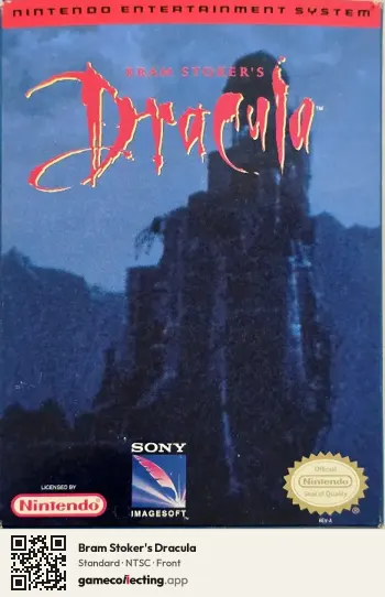 Bram Stoker's Dracula Nintendo Entertainment System, NTSC box front