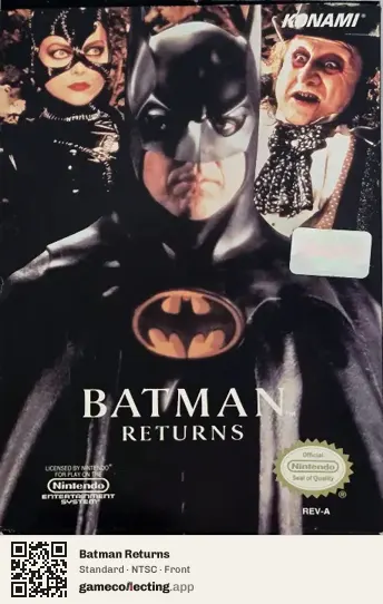 Batman Returns Nintendo Entertainment System, NTSC box front