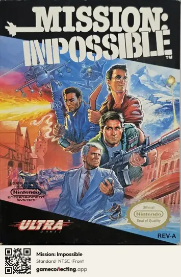 Mission: Impossible Nintendo Entertainment System, NTSC box front