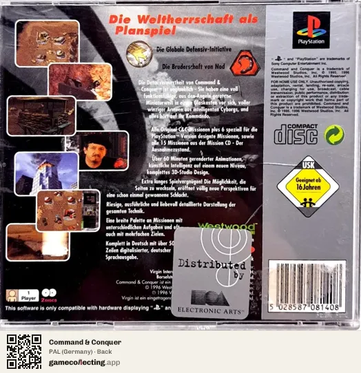 Command & Conquer PlayStation, Germany box back
