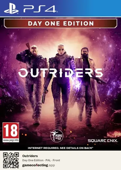 Outriders PlayStation 4, PAL box front