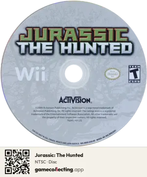 Jurassic: The Hunted Nintendo Wii, NTSC disc