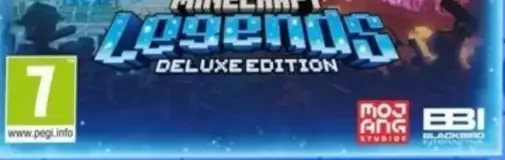 Minecraft Legends, the PEGI square on its front