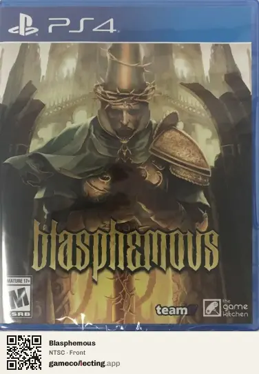 Blasphemous PlayStation 4, NTSC box front