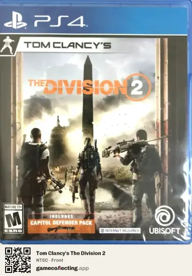 Tom Clancy's The Division 2 PlayStation 4, NTSC box front
