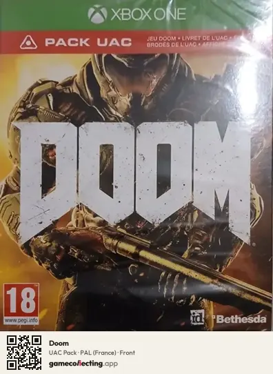 Doom Xbox One, France box front