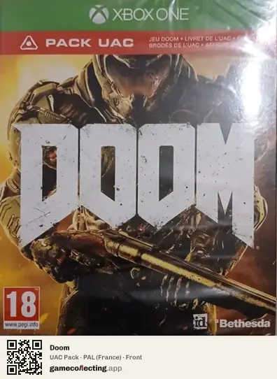 Doom Xbox One, France box front