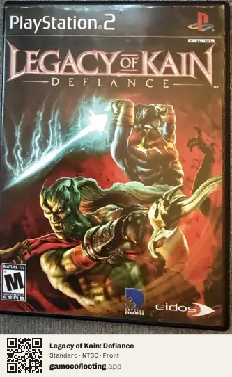 Legacy of Kain: Defiance PlayStation 2, NTSC box front