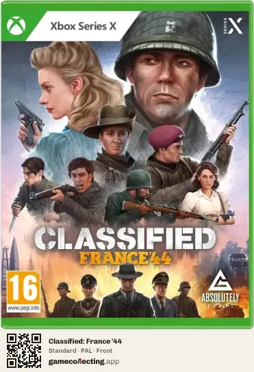 Classified: France '44 Xbox Series X, PAL box front