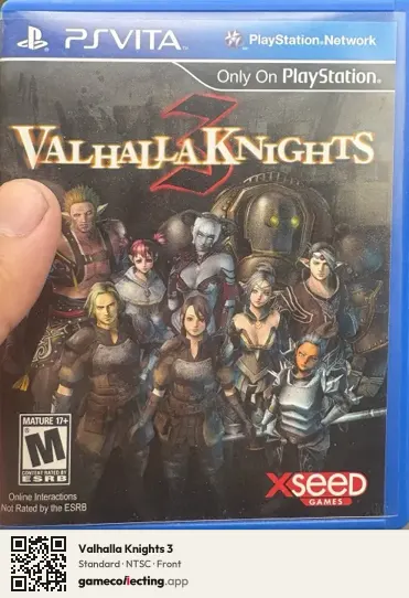 Valhalla Knights 3 PlayStation Vita, NTSC box front