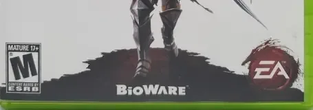 Dragon Age II, the ESRB box on its front