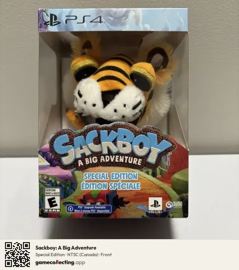 Sackboy: A Big Adventure PlayStation 4, Canada box front