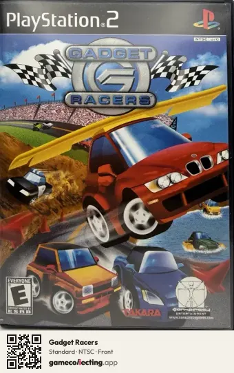 Gadget Racers PlayStation 2, NTSC box front